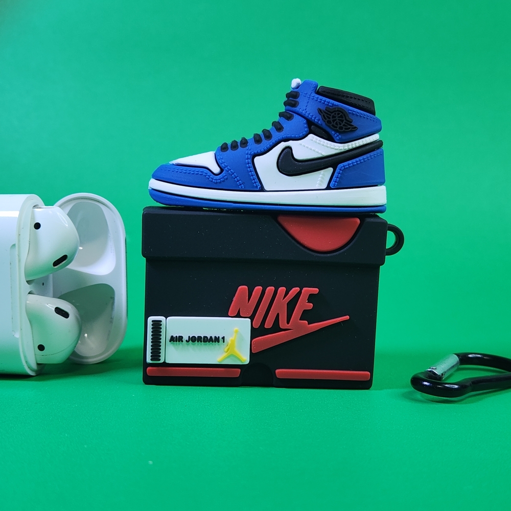 Airpods Case, fits Airpods 1 & 2, looks like Nike Jordan sneakers with box